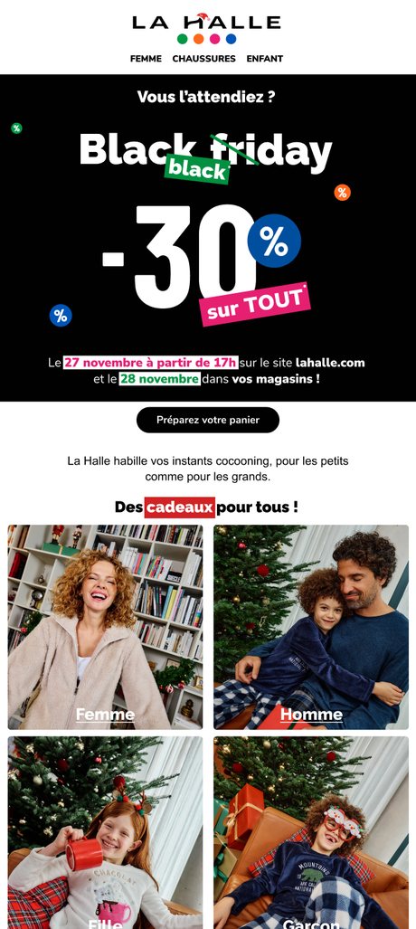 Newsletter — Black Friday -30%