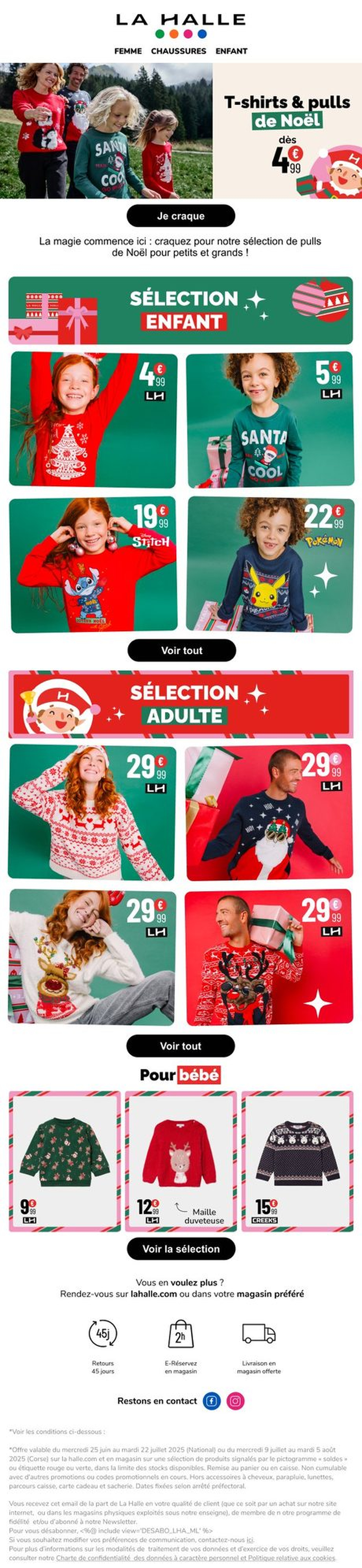 Newsletter — pulls de Noël
